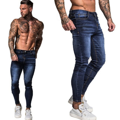 Pantalones Jeans Patchwork Fit Clásico para Hombre