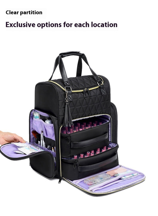 Bolsa Organizadora de Esmaltes de Uñas de Doble Compartimento - Image 7