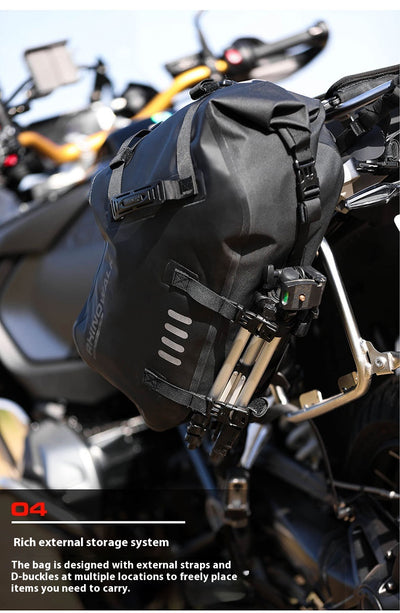 Bolsa Lateral Impermeable para Moto con Respaldo de Asiento - Image 11