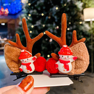 Pinzas Navideñas Decorativas - Clips Festivos de Pato, Muñeco de Nieve y Astas - Image 46