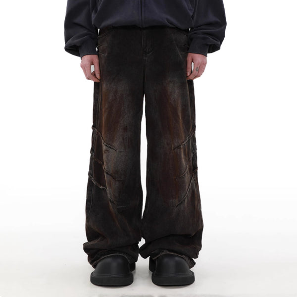Pantalones Vaqueros Holgados Desgastados para Hombre - Estilo Urbano Relajado