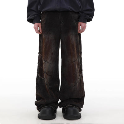 Pantalones Vaqueros Holgados Desgastados para Hombre - Estilo Urbano Relajado