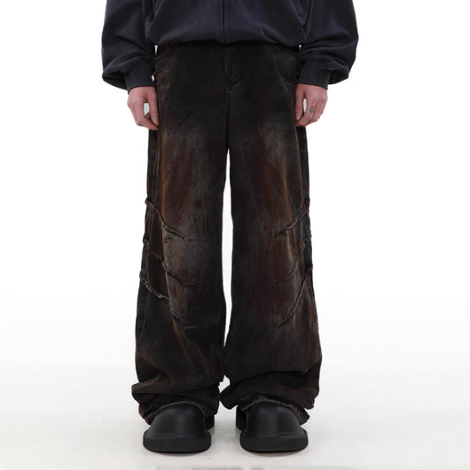 Pantalones Vaqueros Holgados Desgastados para Hombre - Estilo Urbano Relajado