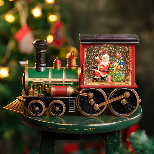Caja de Música Tren Navideño Santa Claus - Image 9