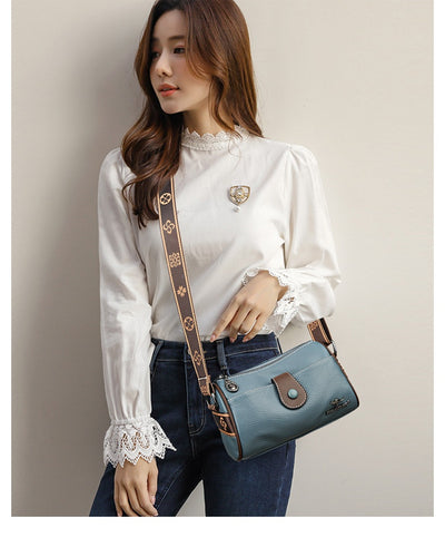 Bolso Bandolera de Cuero Minimalista Retro para Mujer - Image 21