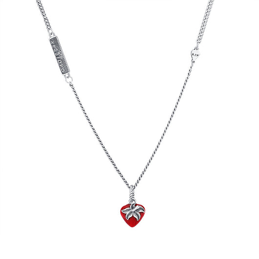 Collar Retro Francés con Dije de Fresa en Plata 925 y Esmalte - Image 9