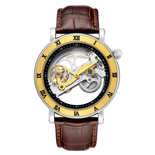Reloj Mecánico Automático Esqueleto 3D Acero Inoxidable para Hombre - Image 8
