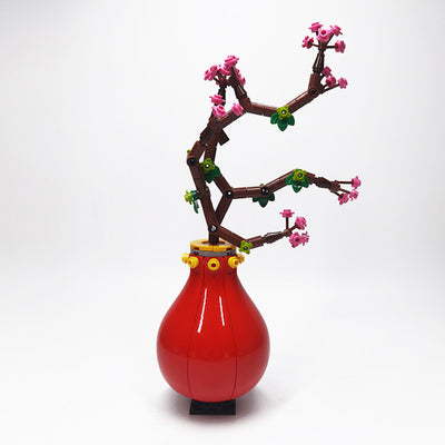 Modelo de Construcción Infantil de Flores Creativas - Decoración Orquídea Phalaenopsis - Image 11