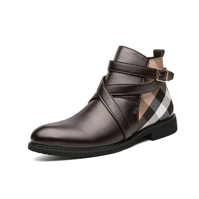 Botas Retro Cortas de Caño Ancho Talla Grande - Image 7