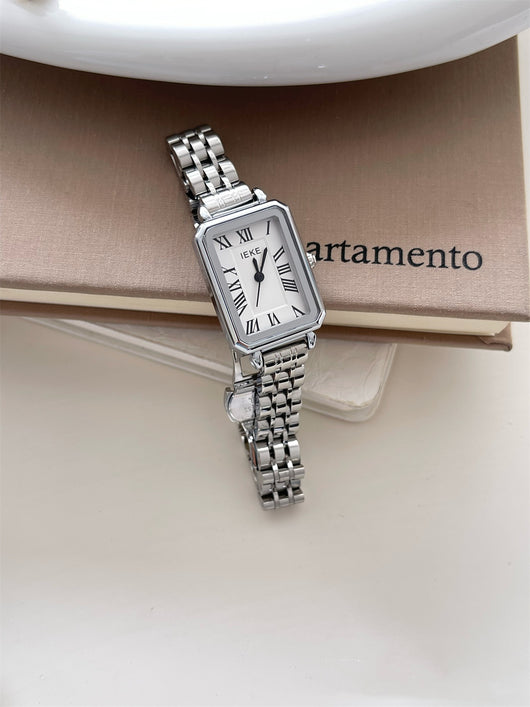 Reloj de Pulsera Mujer Acero Retro Esfera Pequeña Cuarzo Minimalista - Image 6