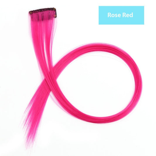 Extensiones de Cabello Teñido con Mechones de Colores Vibrantes - Image 2