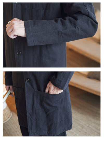 Cortavientos de Lino para Hombre - Largo Medio - Image 9