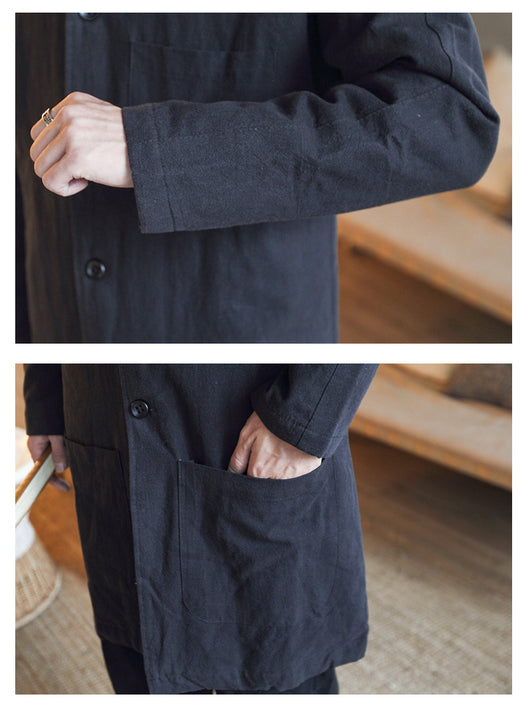 Cortavientos de Lino para Hombre - Largo Medio - Image 9
