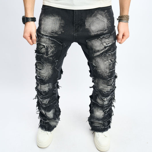 Jeans Hip-Hop Urbanos de Corte Alto para Hombre - Image 5