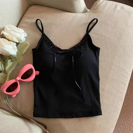 Camiseta Escote V con Moño Elegante para Mujer - Image 4