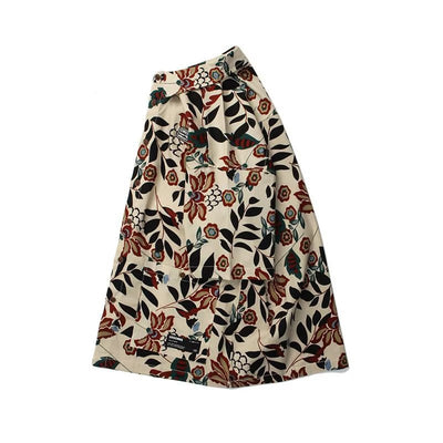 Camisa Retro Floral Estampado Completo Manga Corta Unisex - Image 5