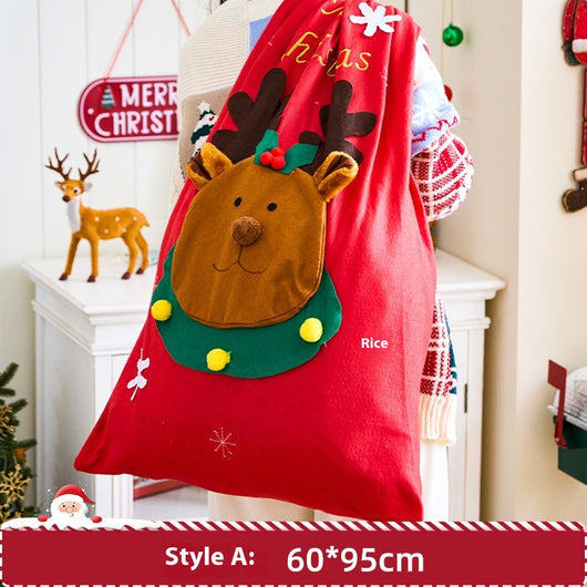 Bolsas de Regalo Navideñas Grandes del Papá Noel para Sorpresas de Nochebuena - Image 6
