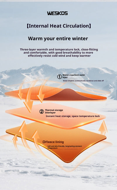 Guantes Térmicos para Motociclista con Forro Polar y Agarre Antideslizante - Image 11