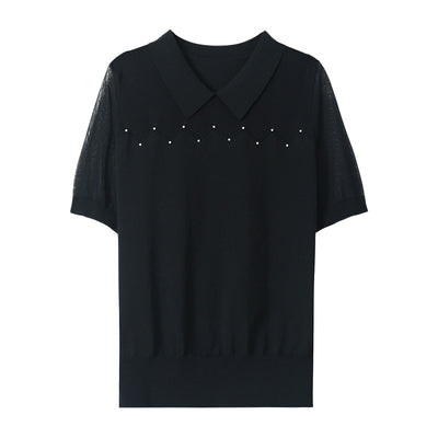 Camiseta Fresca de Seda Helada para Verano - Manga Corta Mujer - Image 5