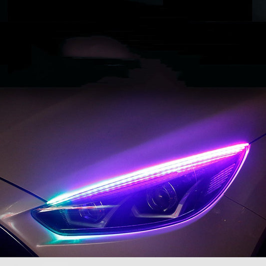 Faros LED Universales con Control Remoto y Señaleros RGB Multicolor