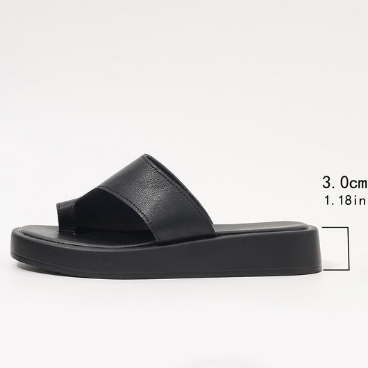 Sandalias Planas con Punta Cerrada y Suela Gruesa para Mujer - Cómodas y Versátiles - Image 7