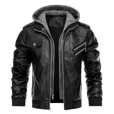 Abrigo de Cuero PU con Estilo Personalizado para Hombre - Image 11