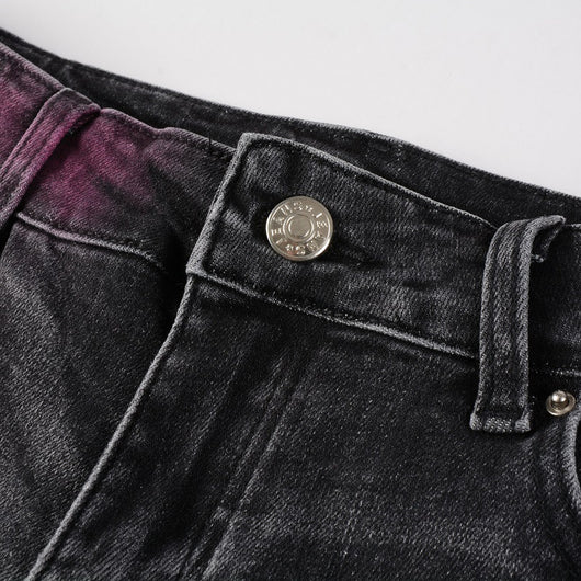 Jeans Rotos para Hombre con Diseño Splash de Tinta y Graffiti - Image 12