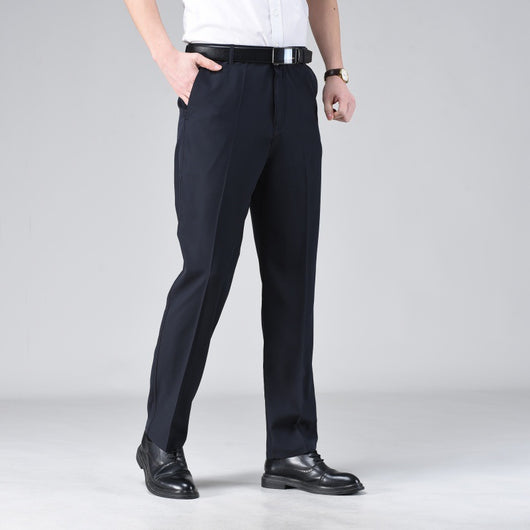 Pantalones Casuales Holgados de Pierna Recta en Colores Sólidos para Hombre - Image 4