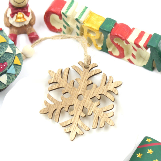 Adorno Navideño de Madera - Reno con Copo de Nieve - Image 17