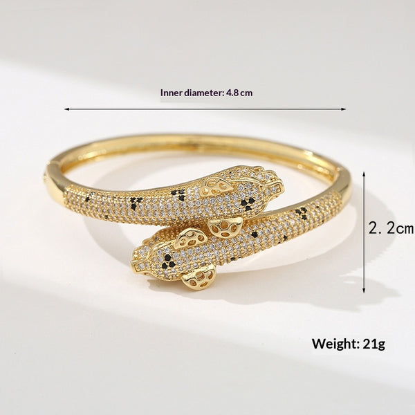 Pulsera Serpiente Diseño Personalizado para Mujer Chapada en Cobre
