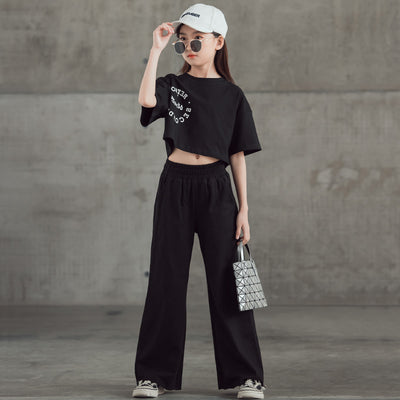 Conjunto Estampado: Camiseta Manga Corta + Pantalón Ancho Pierna Recta - Image 3