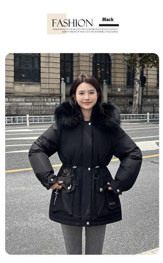 Parka Corta Ajustada a la Cintura para Mujer - Image 18