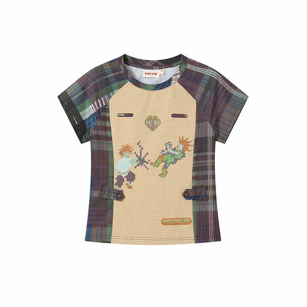 Playera a Juego para Pareja con Diseño Escocés Transpirable - Image 3
