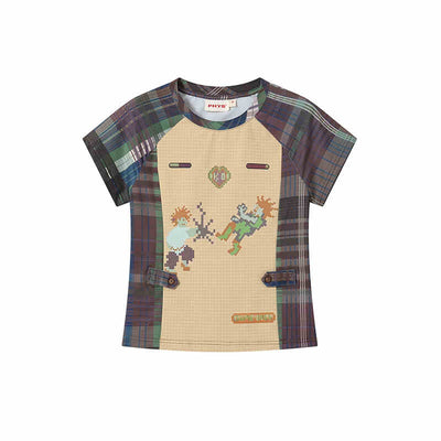 Playera a Juego para Pareja con Diseño Escocés Transpirable - Image 3