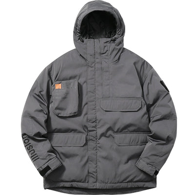 Chaqueta Acolchada con Capucha para Exterior - Plumón de Pato Blanco - Image 4