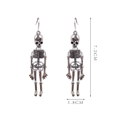 Aretes Calavera Grandes Estilo Europeo Americano para Discoteca - Image 8