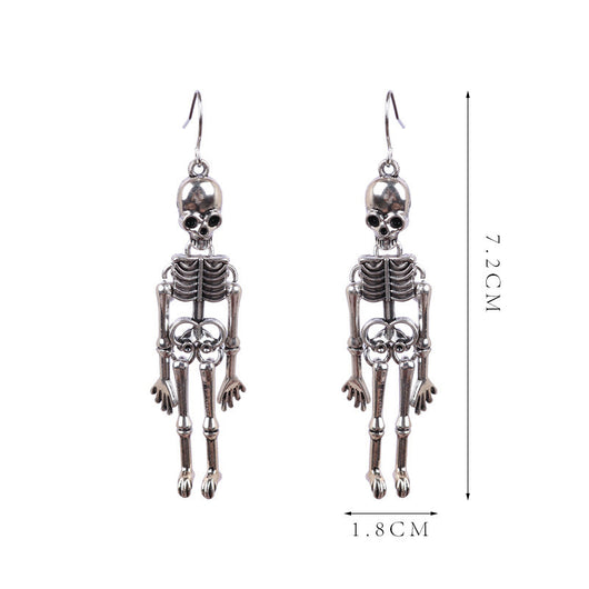 Aretes Calavera Grandes Estilo Europeo Americano para Discoteca - Image 8