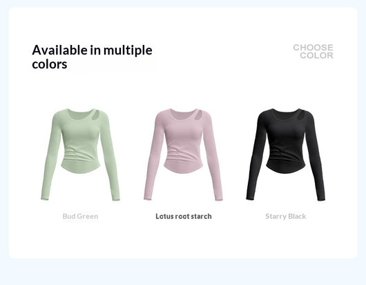 Top Deportivo Ajustado con Detalle Hueco y Fruncido para Pilates y Yoga - Image 10