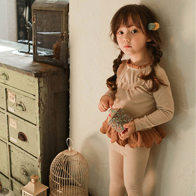 Blusa Infantil Estilo Occidental con Detalles de Orejas de Madera - Image 7