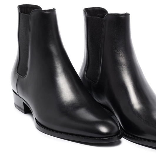 Botas Martin de Cuero Genuino Estilo Británico Punta Afilada para Hombre - Image 3