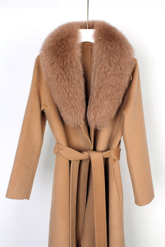 Abrigo de Lana Reversible Doble Faz con Cinturón - Corte Slim Otoño Invierno - Image 15