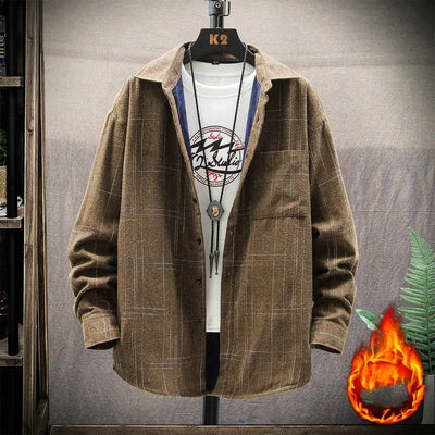 Camisa de Cuadros Térmica para Hombre - Abrigo Grueso Invierno - Image 7