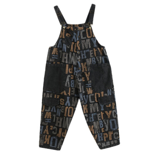 Overol de Mezclilla Retro Literario Talla Grande para Mujer - Image 7