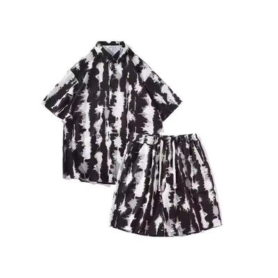 Camisa Suelta Tie-Dye con Estampado Floral para Hombre - Image 6