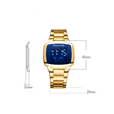 Reloj Deportivo para Hombre con Banda de Acero Inoxidable - Image 9