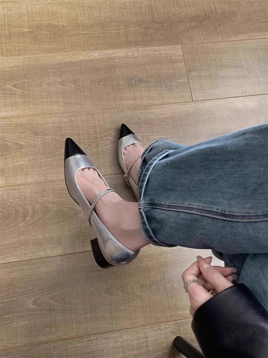Zapatos Mary Jane con Tacón Medio y Punta Afilada para Mujer - Image 19