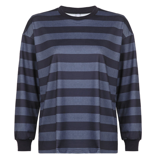 Sudadera Rayada de Manga Larga para Mujer - Image 3
