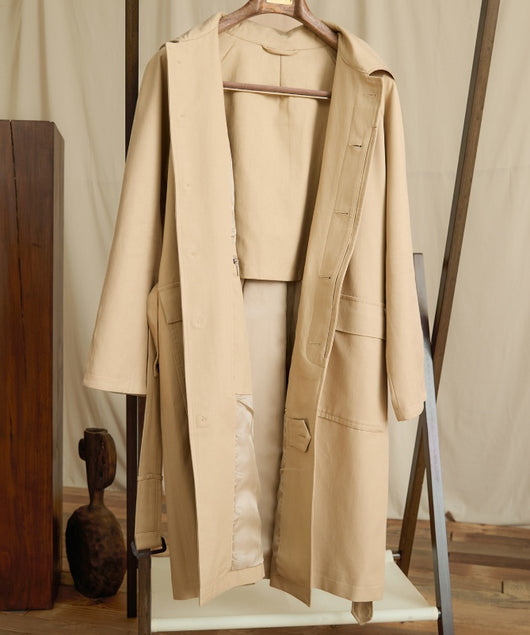 Abrigo Trinchera de Algodón Vintage Estilo Británico - Image 11