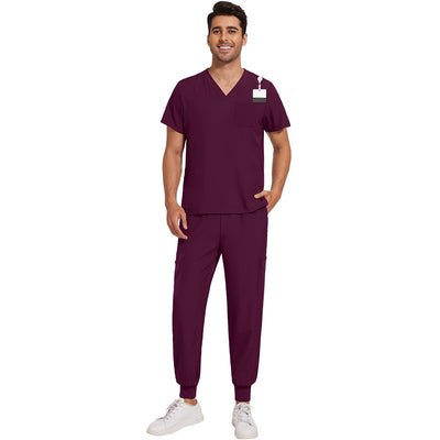Uniforme de Trabajo Cuello V Ligero y Transpirable para Hombre - Image 9