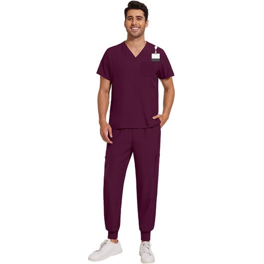 Uniforme de Trabajo Cuello V Ligero y Transpirable para Hombre - Image 9